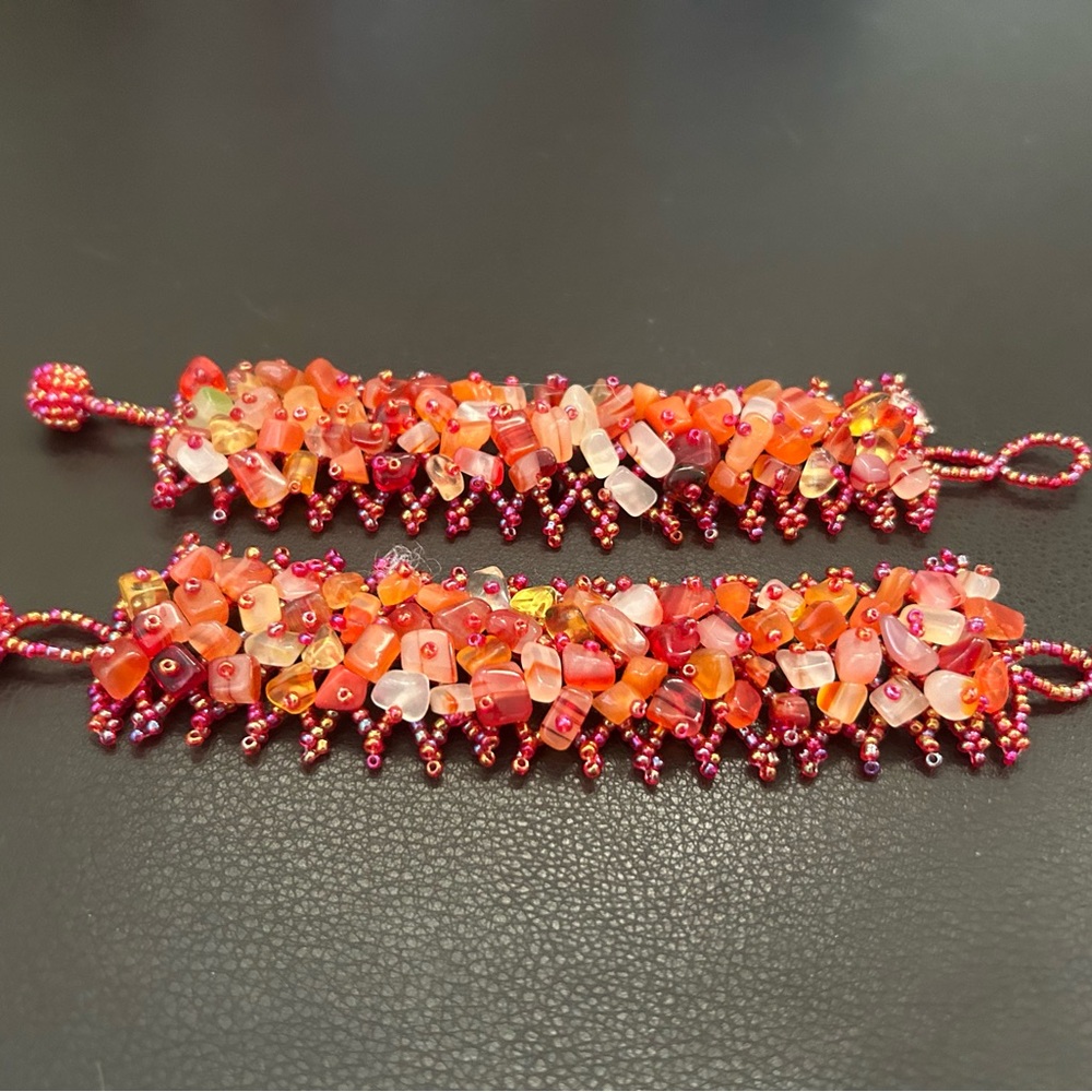 Carnelian Multi-Strand Beaded Bracelet